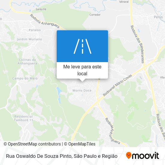 Rua Oswaldo De Souza Pinto mapa
