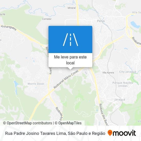 Rua Padre Josino Tavares Lima mapa