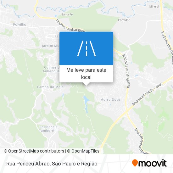 Rua Penceu Abrão mapa