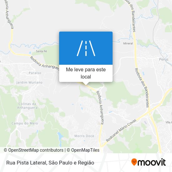 Rua Pista Lateral mapa