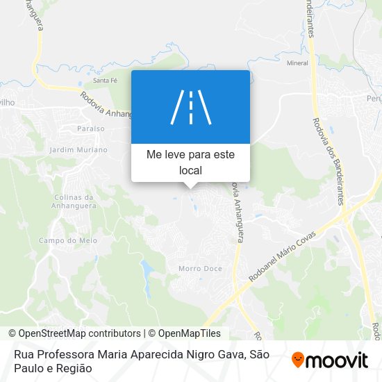 Rua Professora Maria Aparecida Nigro Gava mapa