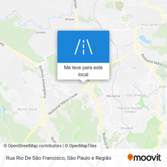 Rua Rio De São Francisco mapa