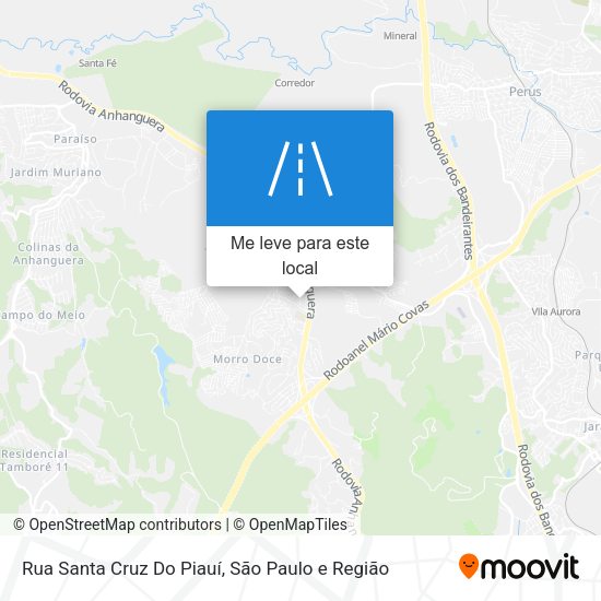 Rua Santa Cruz Do Piauí mapa