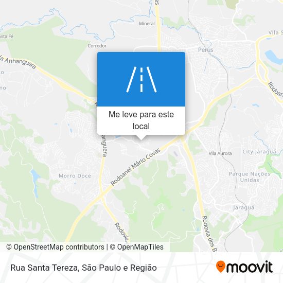 Rua Santa Tereza mapa