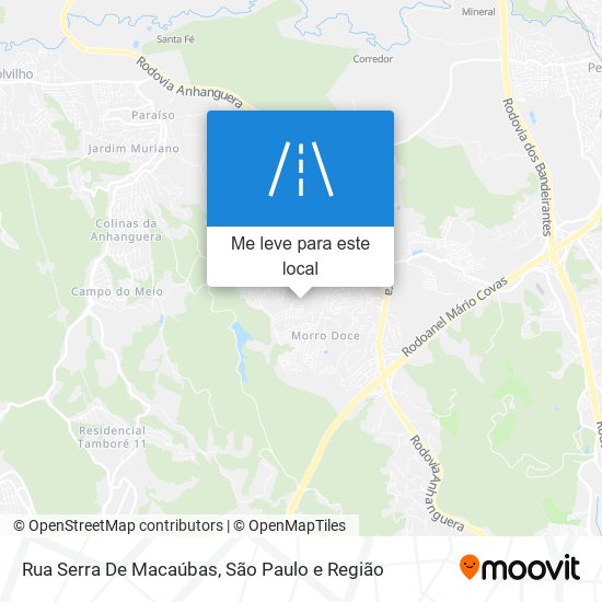 Rua Serra De Macaúbas mapa