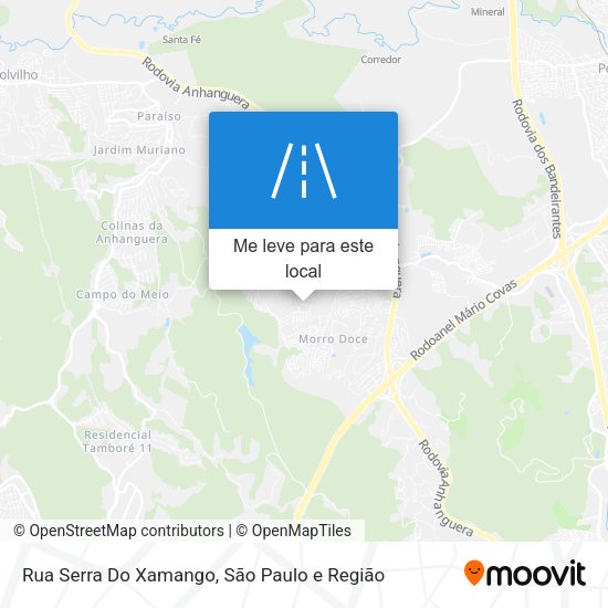 Rua Serra Do Xamango mapa