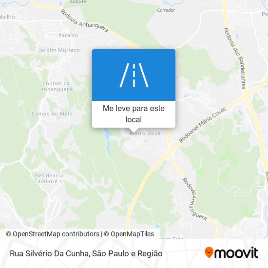 Rua Silvério Da Cunha mapa