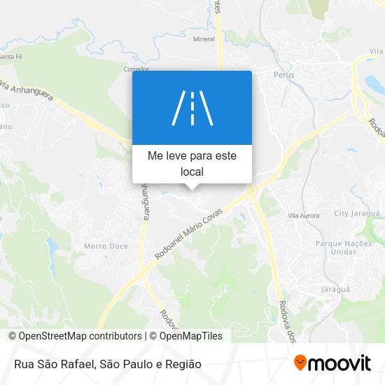 Rua São Rafael mapa