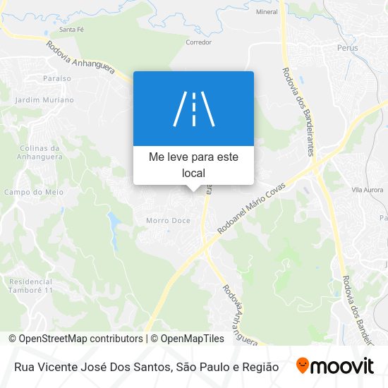 Rua Vicente José Dos Santos mapa