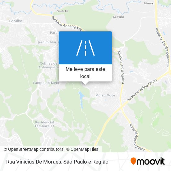 Rua Vinícius De Moraes mapa