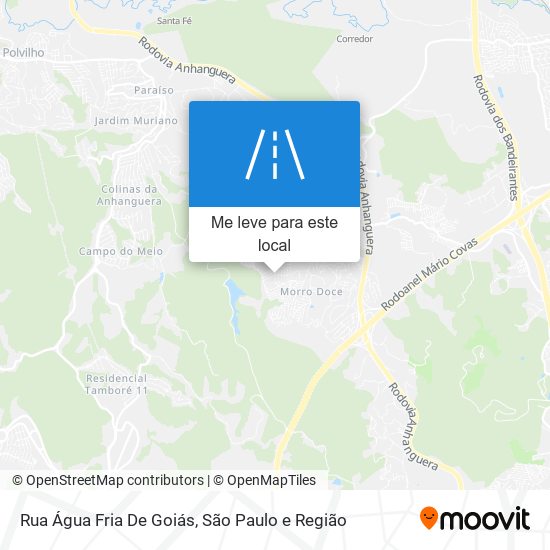 Rua Água Fria De Goiás mapa