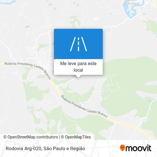 Rodovia Arg-020 mapa