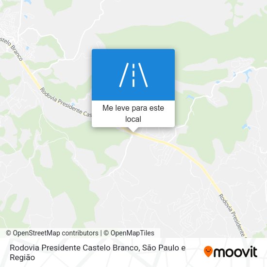 Rodovia Presidente Castelo Branco mapa