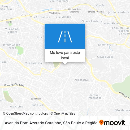 Avenida Dom Azeredo Coutinho mapa
