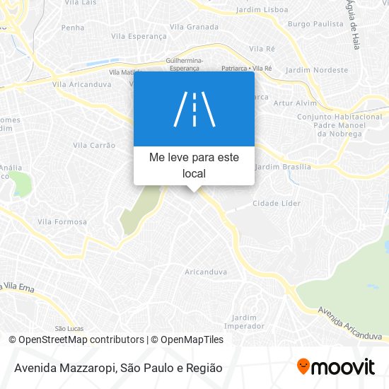 Avenida Mazzaropi mapa