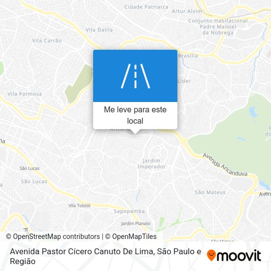 Avenida Pastor Cícero Canuto De Lima mapa