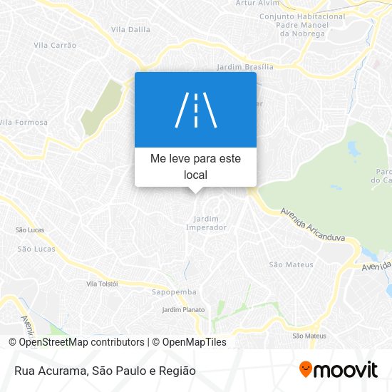 Rua Acurama mapa