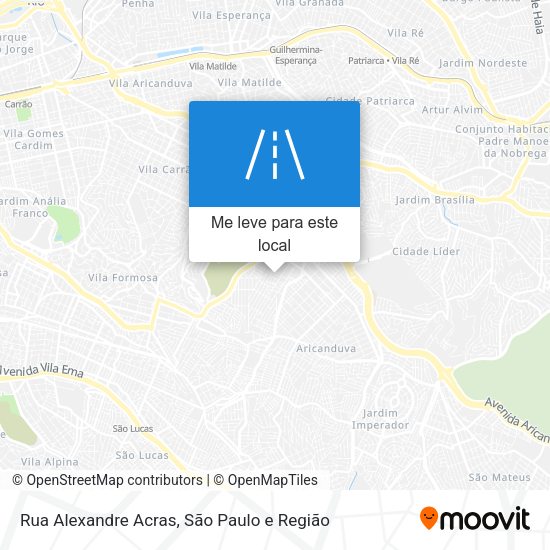 Rua Alexandre Acras mapa