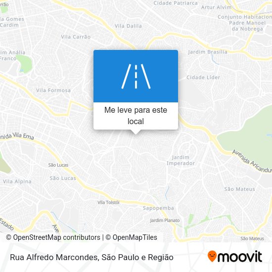 Rua Alfredo Marcondes mapa