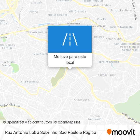 Rua Antônio Lobo Sobrinho mapa