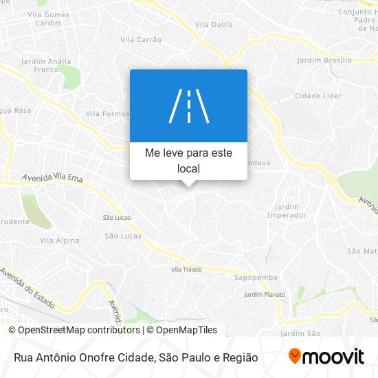 Rua Antônio Onofre Cidade mapa