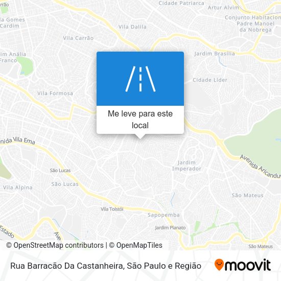 Rua Barracão Da Castanheira mapa