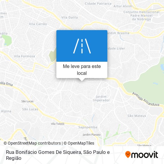 Rua Bonifácio Gomes De Siqueira mapa