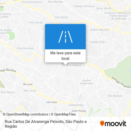 Rua Carlos De Alvarenga Peixoto mapa
