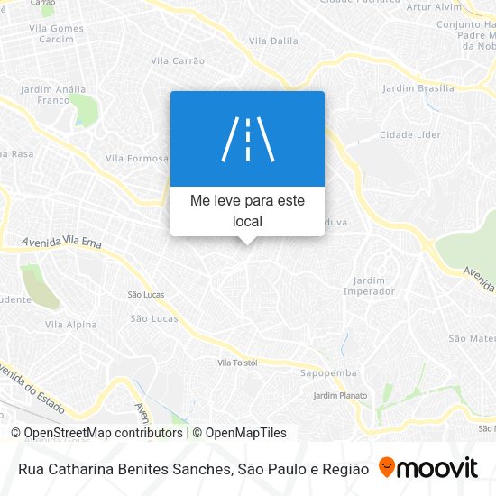 Rua Catharina Benites Sanches mapa