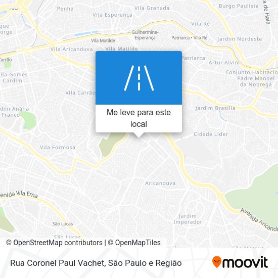 Rua Coronel Paul Vachet mapa