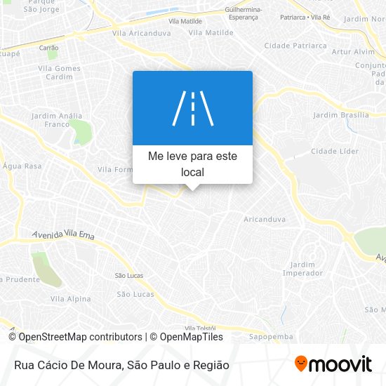 Rua Cácio De Moura mapa