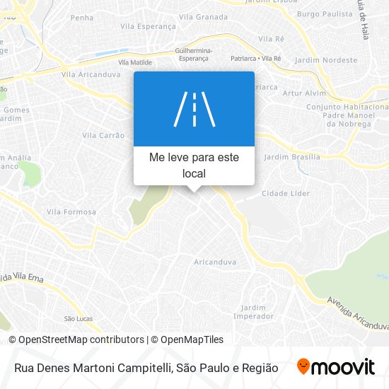 Rua Denes Martoni Campitelli mapa