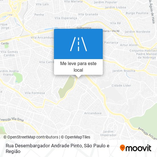 Rua Desembargador Andrade Pinto mapa