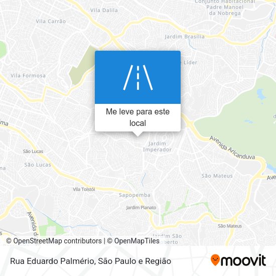 Rua Eduardo Palmério mapa