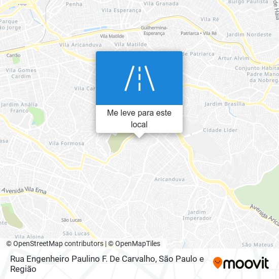 Rua Engenheiro Paulino F. De Carvalho mapa