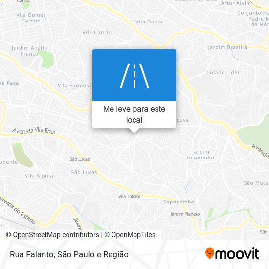 Rua Falanto mapa