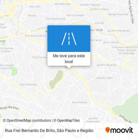Rua Frei Bernardo De Brito mapa