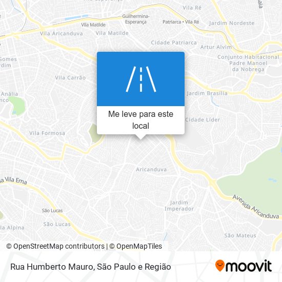 Rua Humberto Mauro mapa