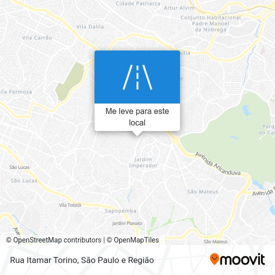 Rua Itamar Torino mapa