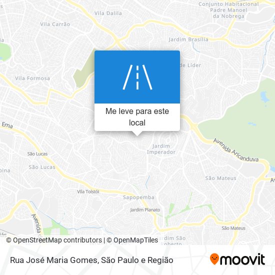 Rua José Maria Gomes mapa