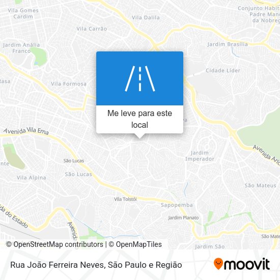 Rua João Ferreira Neves mapa