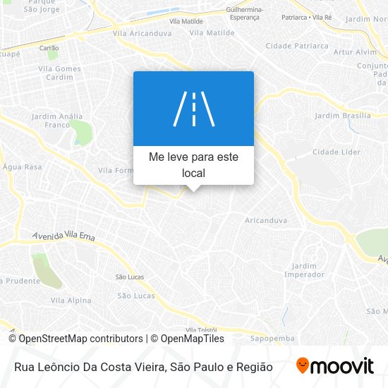 Rua Leôncio Da Costa Vieira mapa