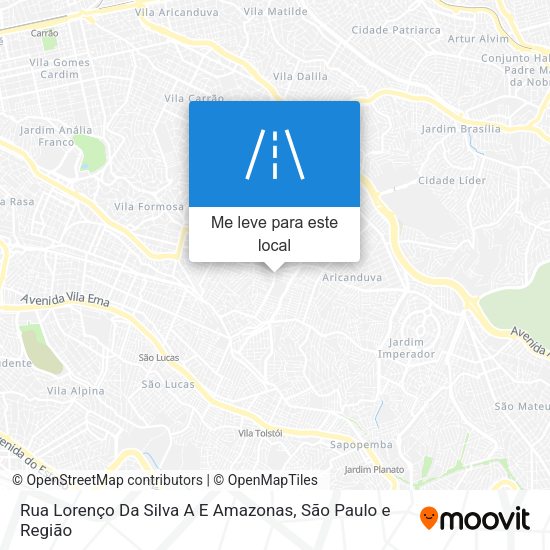 Rua Lorenço Da Silva A E Amazonas mapa
