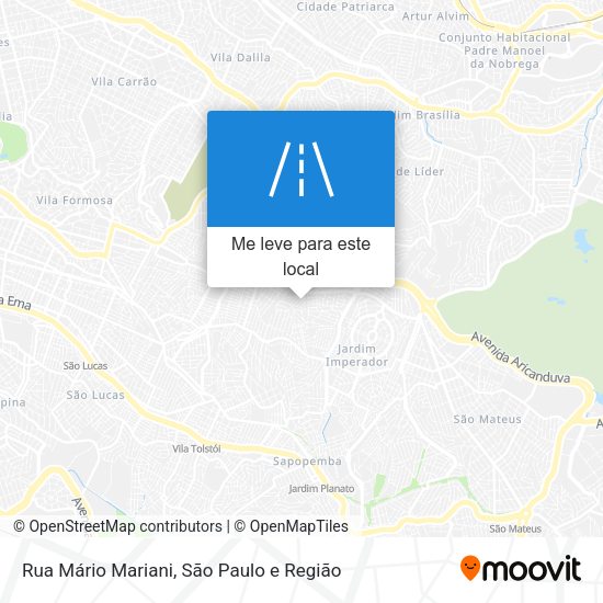 Rua Mário Mariani mapa