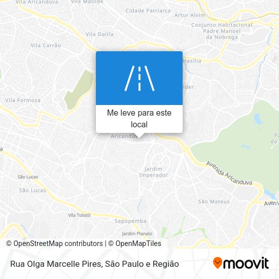 Rua Olga Marcelle Pires mapa