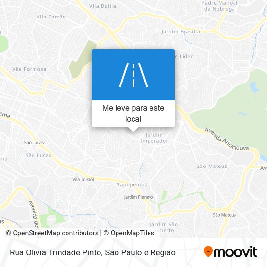 Rua Olivia Trindade Pinto mapa