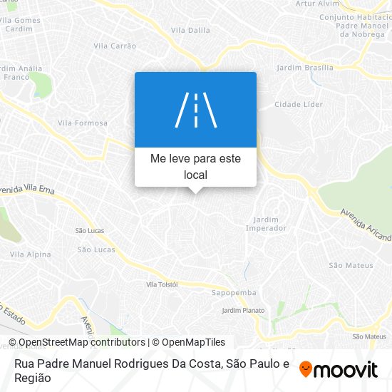 Rua Padre Manuel Rodrigues Da Costa mapa