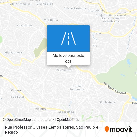 Rua Professor Ulysses Lemos Torres mapa