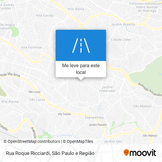 Rua Roque Ricciardi mapa