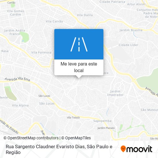 Rua Sargento Claudner Evaristo Dias mapa